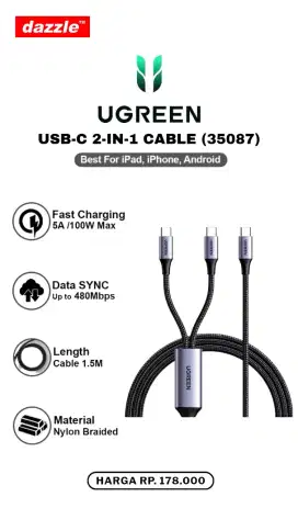 UGREEN USB-C 2-IN-1 CABLE (35087