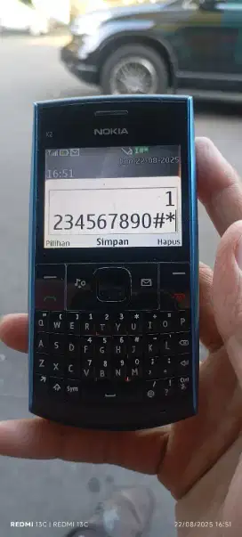 Dijual hp Nokia X02-01 qwerty kondisi normal fungsi all operator