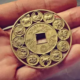 Koin BESAR 43 MM GO BOG FENGSHUI ALL SHIO  HOKY KEBERUNTUNGAN
