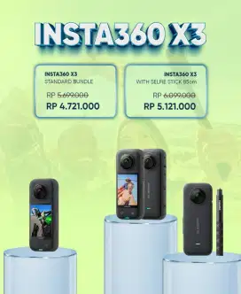Cicilan kamera insta 360 x3 modal ktp