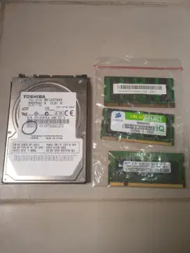 HDD Toshiba 2.5 + SODIM DDR 4Gb bonus