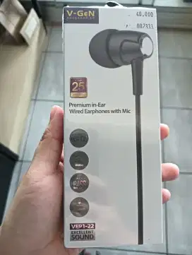 HEAD SET V-GEN EXTRA BASS EXCELLENT SOUND.BARU!!!SEGEL!!!