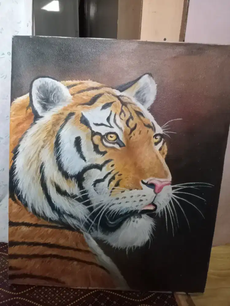 Lukisan kepala harimau