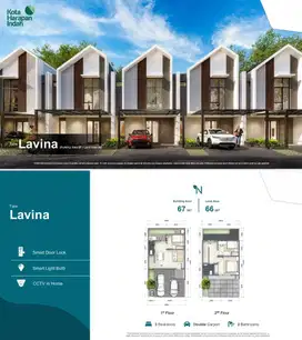 Dijual Rumah Tingkat Modern Minimalis Cluster Lavina SCG