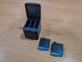 Baterai + charger external telesin GoPro Hero 5 6 7 8 black