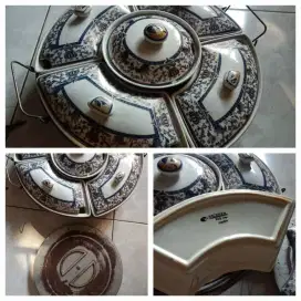 Set Piring Saji Vicenza Sapphire – Elegan, Kondisi Bagus
