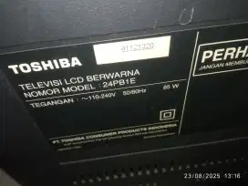 TV LCD TOSHIBA ANALOG 24INC NO MINUS