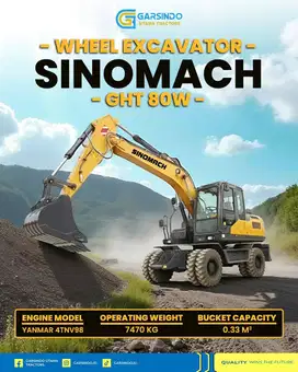 WHEEL EXCAVATOR SINOMACH GHT - 80 W di SURABAYA | Service After Sale!