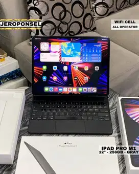 IPAD PRO M1 12” 256GB WIFI CELL LIKE NEW FULL ORIGINAL GARANSI , MAGIC