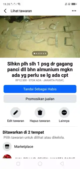 Slhkn plh slh 1 psg dr gagang panci serba guna mgkn ada yg perlu murah