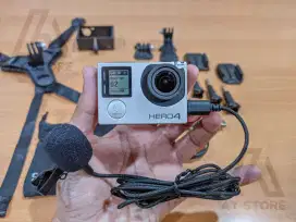 GoPro Hero 4 silver paket motovlog mulus
