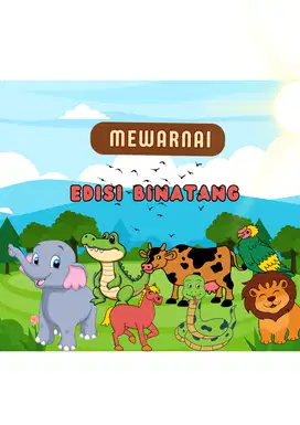 BUKU MEWARNAI EDISI BINATANG