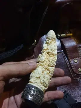 Pipa ukir antik naga