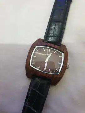 Jam tangan fossil kayu wood