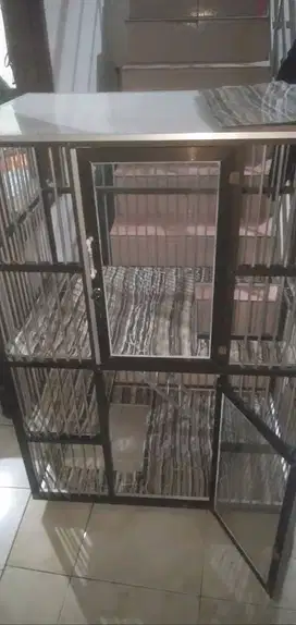 Kandang kucing full alumunium