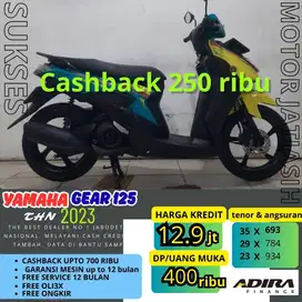 YAMAHA GEAR 125 BISA CASH DAN KREDIT