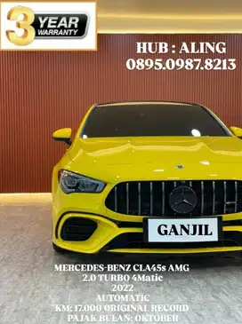 [ KM 17.000 ORIGINAL ]  MERCY CLA45s AMG 2.0 TURBO 2022 AT