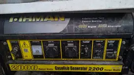 Dijual Genset / Generator Bensin merk Firman 2200 watt second