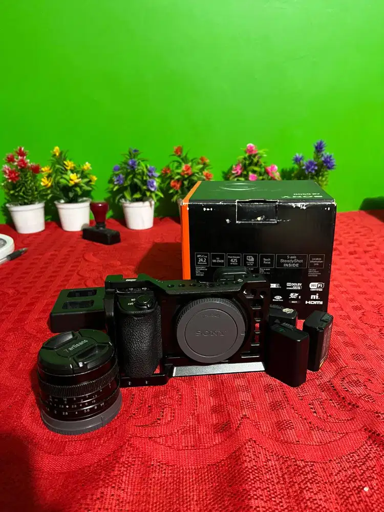 FOR SALEEE KAMERA SONY A6500 + LENSA 7Artisan 50mm F1.8 No Minus