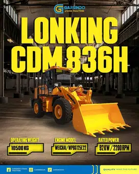 Wheel Loader Lonking CDM 836N Surabaya–  Full Service After Sales!