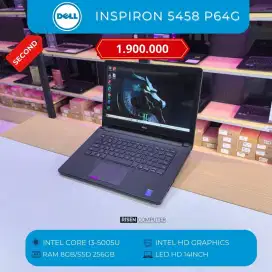 DELL Inspiron 5458 P64G Core I3 5005U HD14inch RAM8GB SSD256GB Notebok