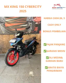 MX KING 150 CYBERCITY 2025 MOKAS BERKUALITAS SUPER & BERGARANSI CASH