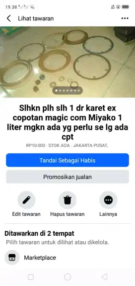 Slhkn plh slh 1 dr karet ex copotan magic com Miyako 1 liter mgkn bth