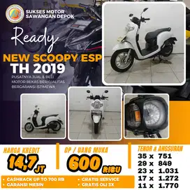 BERGARANSI HONDA NEW SCOOPY STYLISH TH 2019 UNIT MULUS BISA KREDIT
