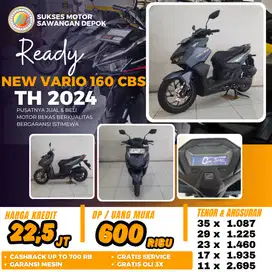 KREDIT DP 600 HONDA NEW VARIO 160 CBS TH 2024 UNIT MULUS BERGARANSI