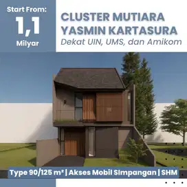 Rumah Mewah Solo: Barat Kampus AMIKOM, Type 90/125, SHM IMB