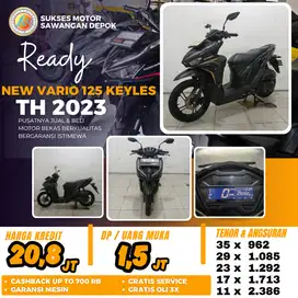 ISTIMEWA HONDA NEW VARIO 125 KEYLES TH 2023 UNIT MULUS BISA KREDIT