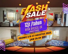 DISEWAKAN Unit Apartemen tipe studio, dengan Harga Termurah se-Bandung
