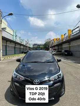 Toyota Vios 2019 G tdp20 jt 2020 hitam/ 2018 odo 40rb record
