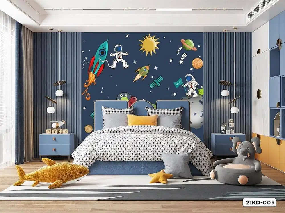 Wallpaper Dinding 3D Custom Desain Korden Gorden Vitrase