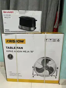 DIJUAL Cepat Kipas Angin Meja & Toaster