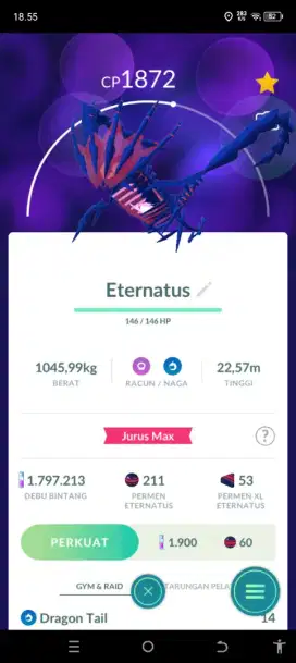 Akun pokemon go legenda dynamax