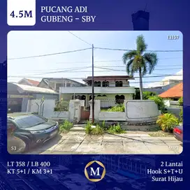 Rumah Pucang Adi Gubeng Surabaya Timur dkt Manyar Kertajaya Pucang