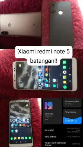 Redmi note 5 batangan