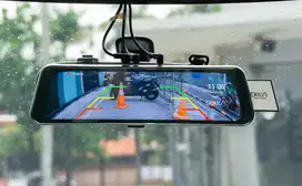 DEKKA DK25 Dash Cam Mirror Spion Mobil 2K Depan Belakang
