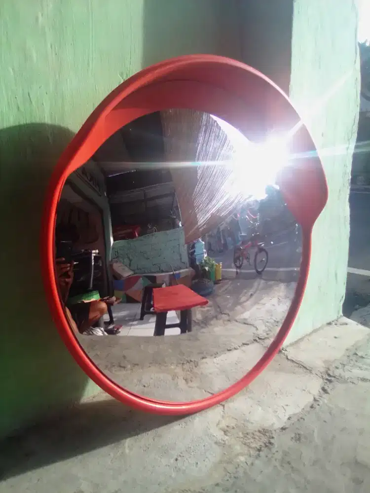 convex mirror cermin cembung lensa lalu lintas