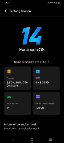 Vivo  V25e Ram 8+8 /128Gb NFC