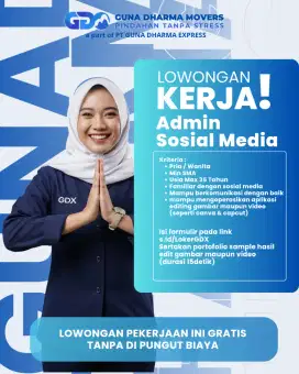 LOWONGAN ADMIN SOSIAL MEDIA PERUSAHAAN LOGISTIK