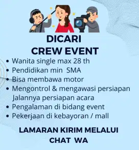Cari segera Crew Event