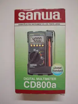 Multimeter Digital SANWA CD-800A Made in Japan Gen 1 Original Full Set