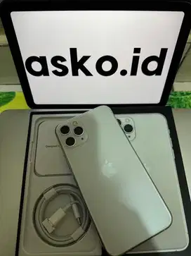 Iphone 11 Pro 64 Gb  Silver All Operator Fungsi Normal Mulus