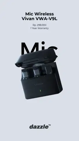 MIC WIRELESS VIVAN VWA-V9L GARANSI 1 TAHUN
