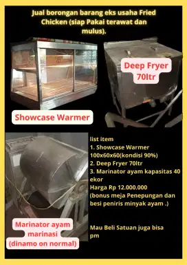 Paket Borongan Peralatan FriedChicken