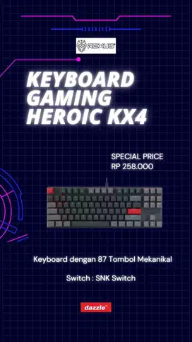 Rexus Keyboard Gaming Heroic KX4