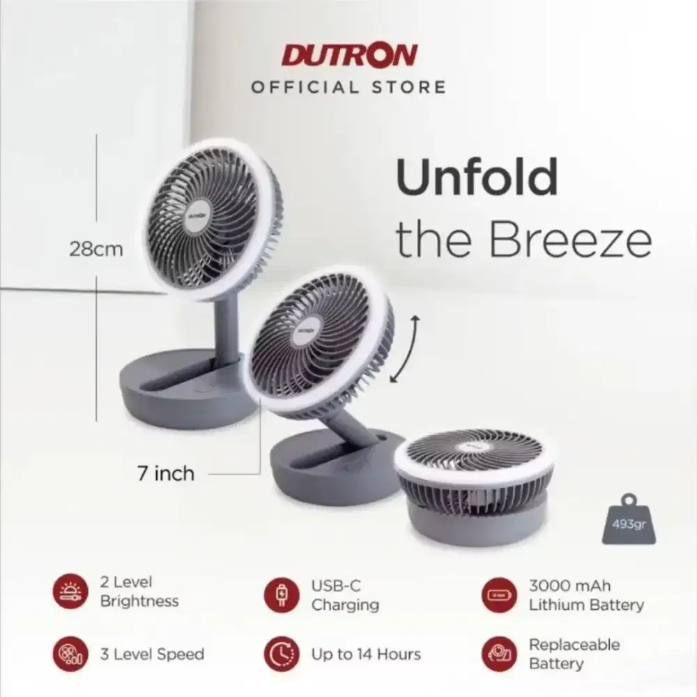 DUTRON kipas angin meja