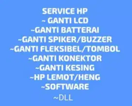 Service hp  Samsung Apple Xiaomi Oppo Oppo dll